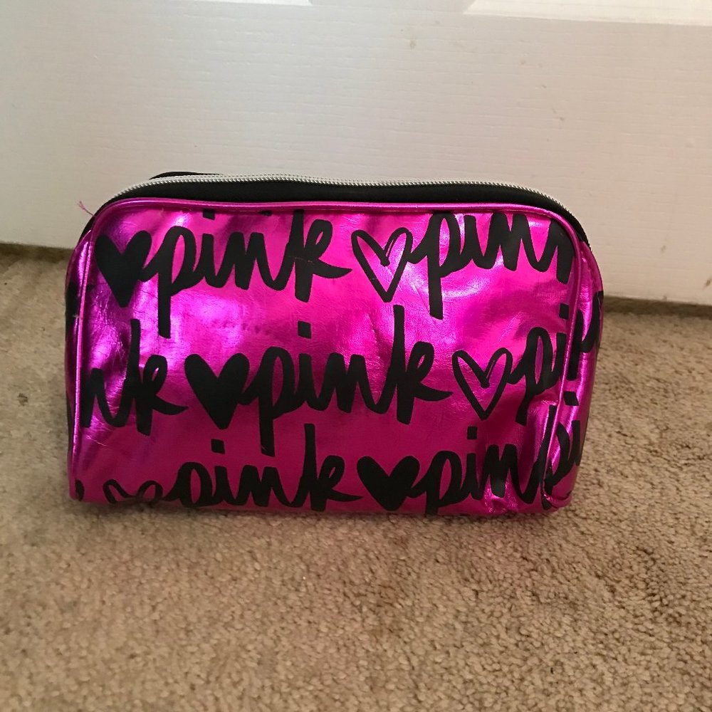 Hot Pink PINK Make-up bag
